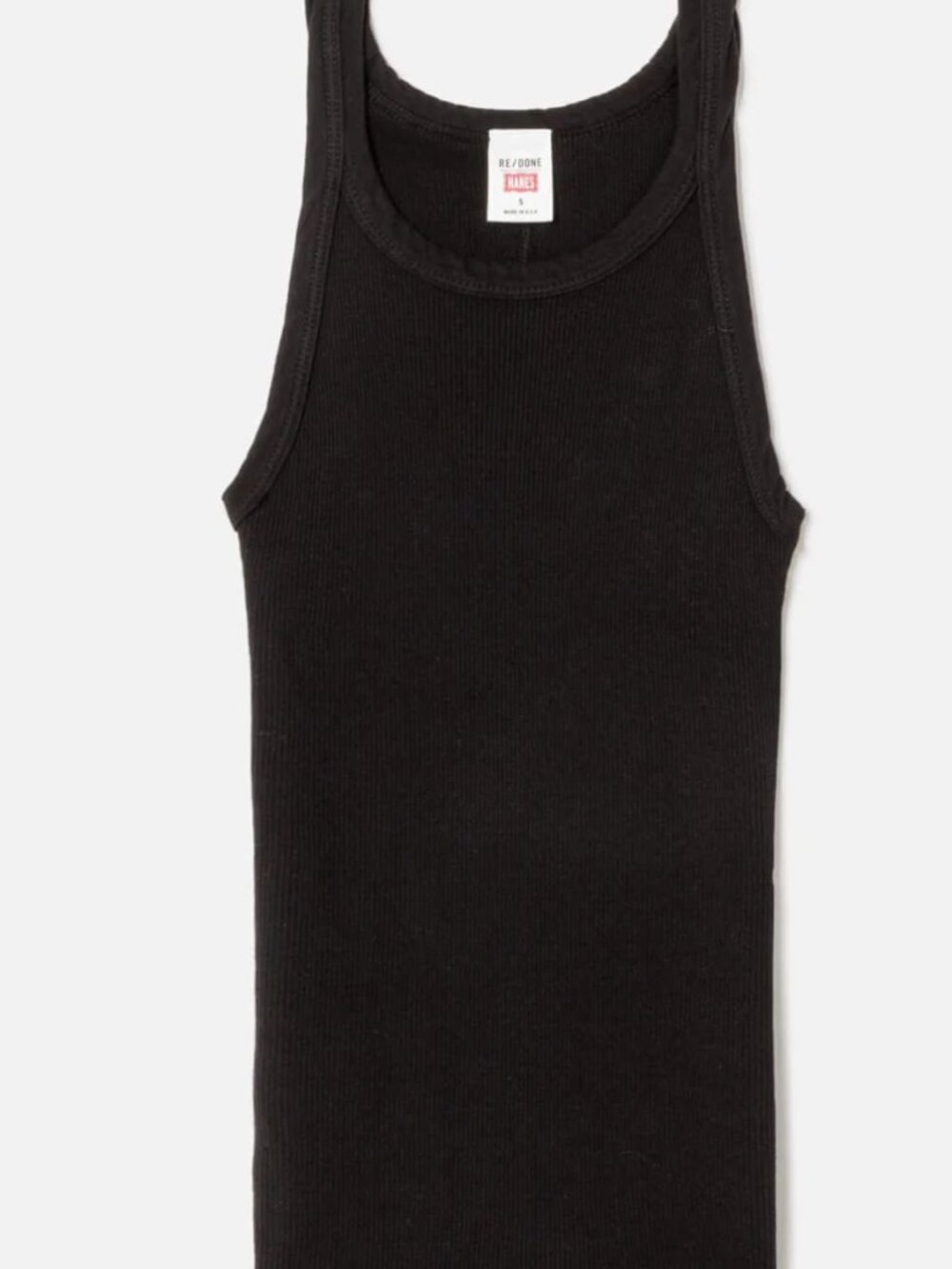 Re/Done Hanes Ribbed Tank